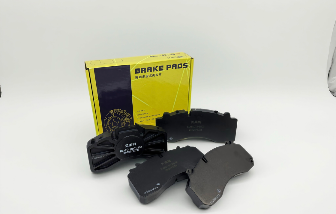 FleetRunner Brake Pads Low Noise Stable Braking Thermal Fade Resistant Low Metallic Eco Friendly