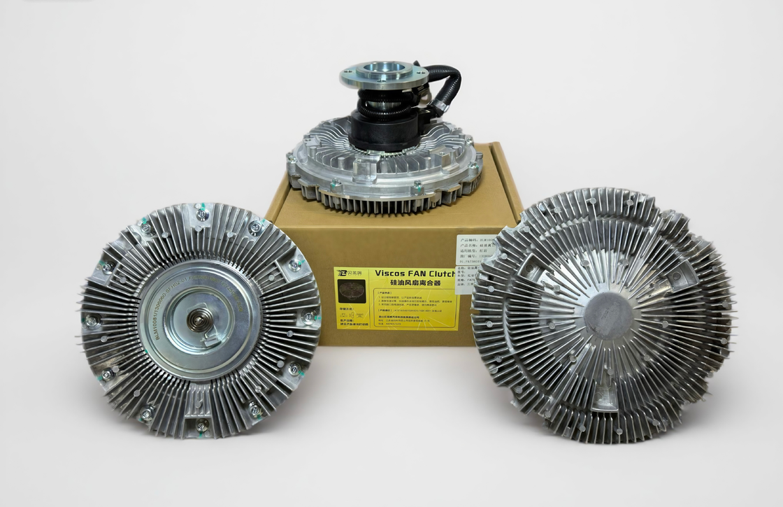 Heavy Duty Truck Silicon Oil Fan Clutch Thermo Controlled Bimetal Sensor Low Temp RPM Fast Cooling