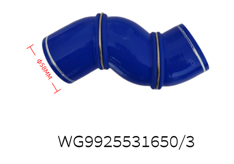 Turbocharger Silicone Hose WG9925531650/3 Multi Layer Silicone Charge Air Hose for Turbocharged Engine