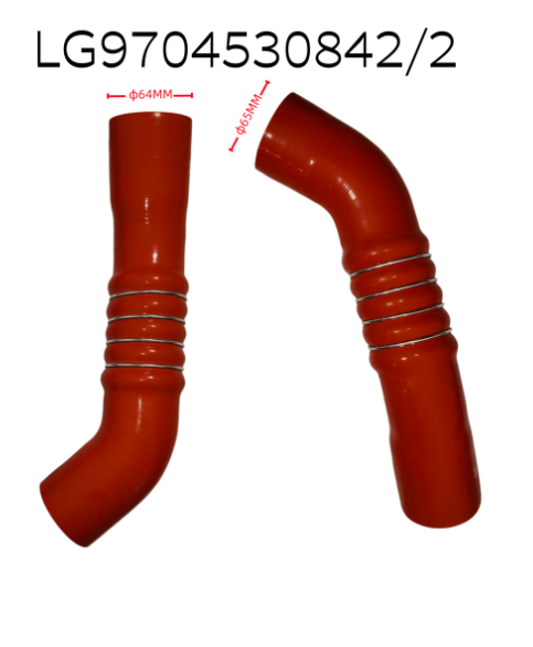 Turbocharger Silicone Hose LG9704530842/2 Aramid Reinforced Intercooler Hose for Heavy Duty Truck