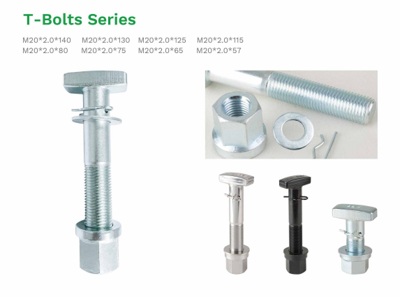 High Tensile T Bolt Series Wheel Fastener Grade 12.9 for Heavy Duty Truck
