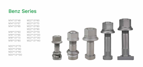 Heat Treated Anti Deformation Wheel Bolt Benz Series for Heavy Duty Truck