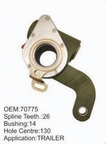 Spline Gear Brake Slack Adjuster 70775 Dust Proof Sealed Design for Truck Brake System