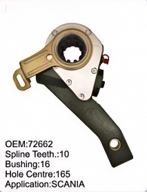 Heavy Duty Brake Slack Adjuster 72662 Dust Proof Sealed Design for Truck Brake System