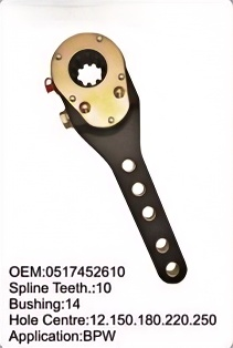 Long Life Brake Slack Adjuster 0517452610 High Torsion Resistance for Truck Brake System